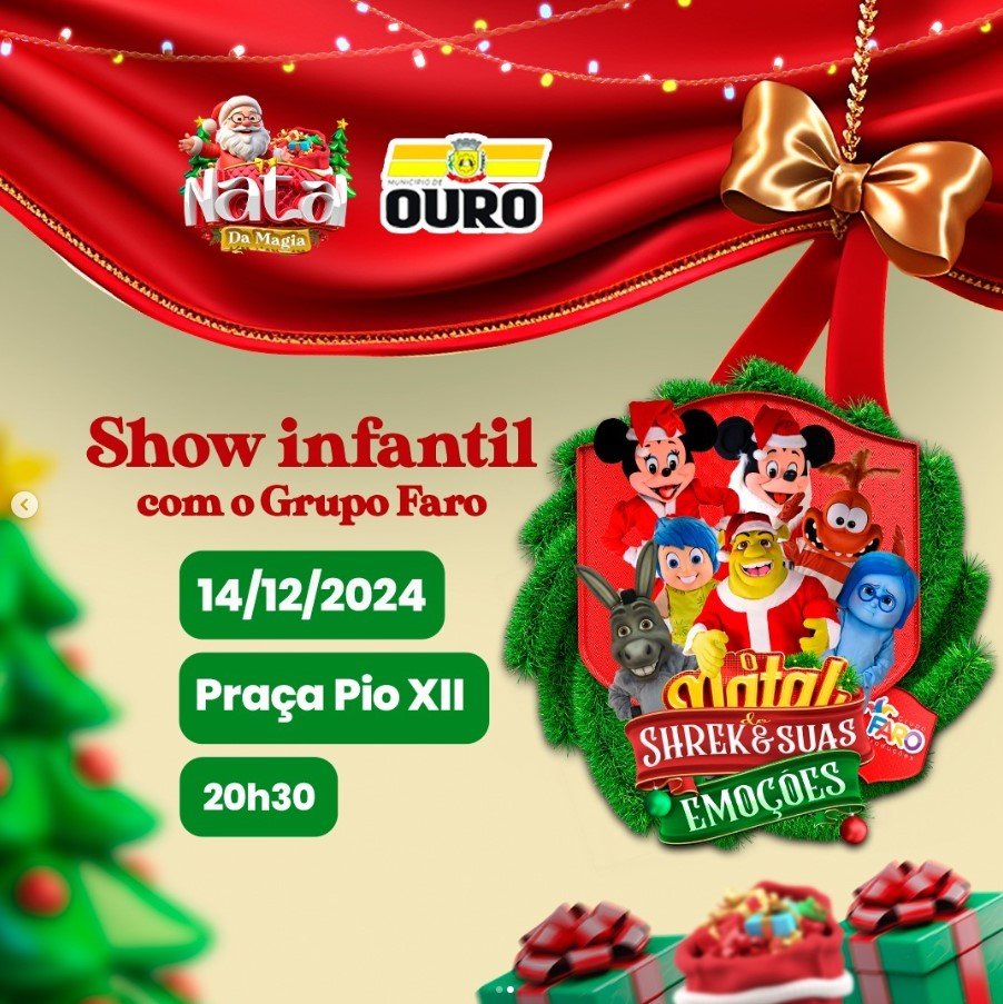 Show Infantil no Natal da Magia 2024 em Ouro/SC